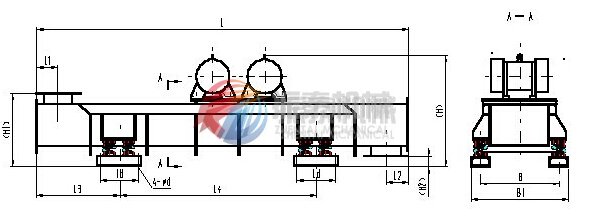 振動(dòng)輸送機外形圖