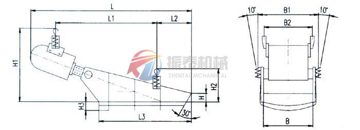 電磁振動(dòng)給料機外形 圖